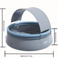 thumbnail image 5 of JXXRZ 12 Ft Family Inflatable Pool with Canopy, 1200Gal Outdoor Swim Pool for 9 People, 5 of 9
