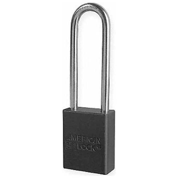 American Lock Lockout Padlock,KA,Black,1-7/8"H A1107KABLK