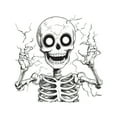 thumbnail image 1 of Halloween Skeleton Cover Decal Funny Wall Sticker for Light Home Decorative Wall Stickers for Festive Events and Celebrations, 1 of 6