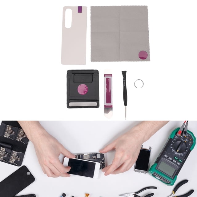 Zaqw Z Fold 4 5G Back Glass Cover Complete Repair Tools Pack