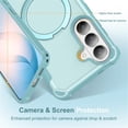 thumbnail image 3 of For Samsung Galaxy S26 + 5G Case (Compatible With MagSafe)  With Invisible Magnetic Metal Kickstand Ring Holder Four Corner Airbag Anti Fall Protective Cover,Blue,For Galaxy S26+ (5G), 3 of 7