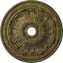 30"OD x 3 7/8"ID x 3 1/4"P Flagstone Ceiling Medallion (Fits Canopies up to 3 7/8"), Hand-Painted Mississippi Mud Crackle