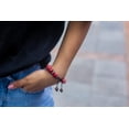 thumbnail image 4 of Tibétain Mala Pochette de Méditation en Soie Faite à la Main (bracelet de Guérison Rouge), 4 of 5