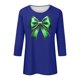 thumbnail image 5 of Xuyuer St. Patrick's Day Womens 3/4 Sleeve Crew Neck Spring T-Shirts Merry and Bright Casual Pullover Graphic Tee Tops Cute Tunic Tops Basic Tees Blouses Business Work Tee Top, 5 of 5