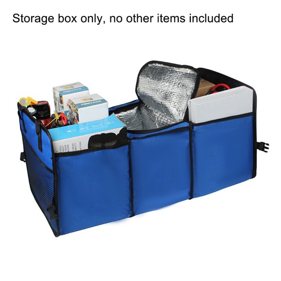Boîte de Rangement d'Isolation Pliante de Voiture Organiseurs d'Ustensiles de Conteneur Intérieur Multifonctions pour le Coffre