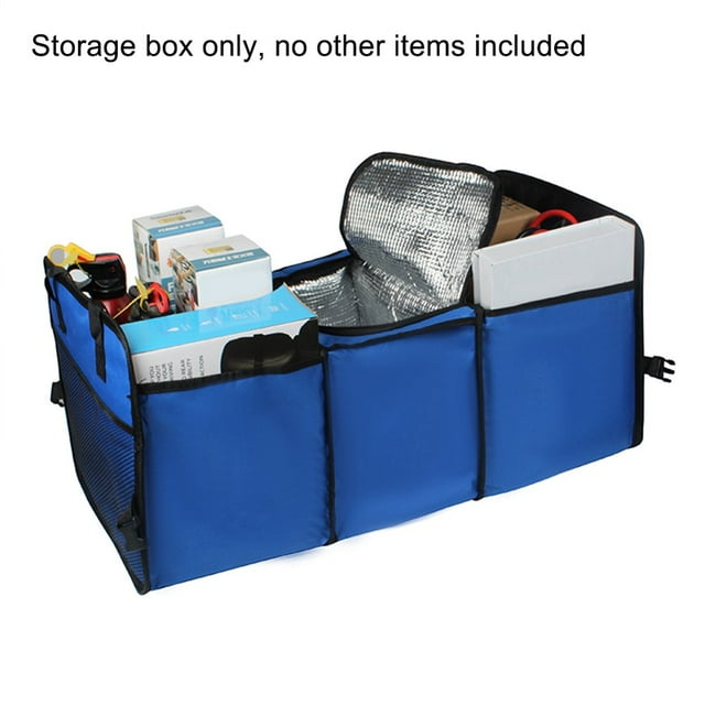 Boîte de Rangement d'Isolation Pliante de Voiture Organiseurs d'Ustensiles de Conteneur Intérieur Multifonctions pour le Coffre