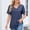 Navy, variant on Womens Solid Basic Tees Shirts Oversize Short Sleeve Blouses Trendy Loose Tops V Neck Tees Shirts Loose Fall Tunic Tops Dressy Casual Work Blouse 2026