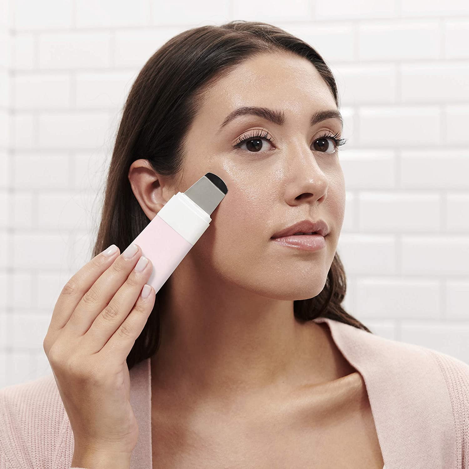 DERMAFLASH DERMAPORE Pore Extractor and Serum Infuser Device, Icy Pink