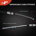 thumbnail image 4 of A-Premium Rear Passenger Side Parking Brake Cable Assembly Compatible with Chevrolet, GMC Models: C2500 1989-2000, C3500 1988-1991, K2500 1989-2000, K3500 1988-1991 - Replace# 15023384, 4 of 8