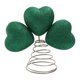 thumbnail image 3 of Adorno de árbol de Navidad con forma de corazón de San Patricio, tréboles, decoración de escritorio para interiores y exteriores. chorro de arena, 3 of 7