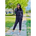 thumbnail image 3 of Conjunto de Jogger PRETTYGARDEN para Mujer Azul Marino Manga Larga Talle S, 3 of 5