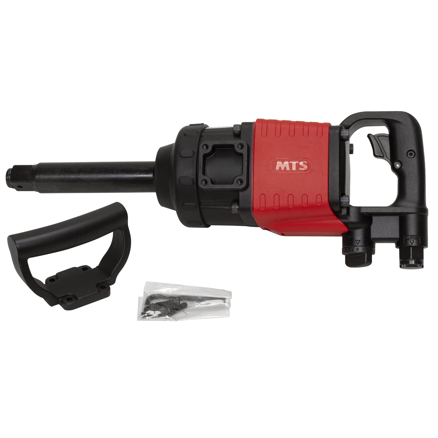 MTS 53370 1-Inch Drive Heavy Duty Pneumatic Air Powered Impact Wrench, Pinless Clutch, with Max Torque of 2,200 ft-lbs, Working Torque Range 400-1,650 ft-lbs, 10 cfm, Weight 26.2 lbs.