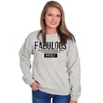 thumbnail image 3 of Fabulous Confidence Ironic Definition Women Crewneck Sweatshirt Brisco Brands S, 3 of 5