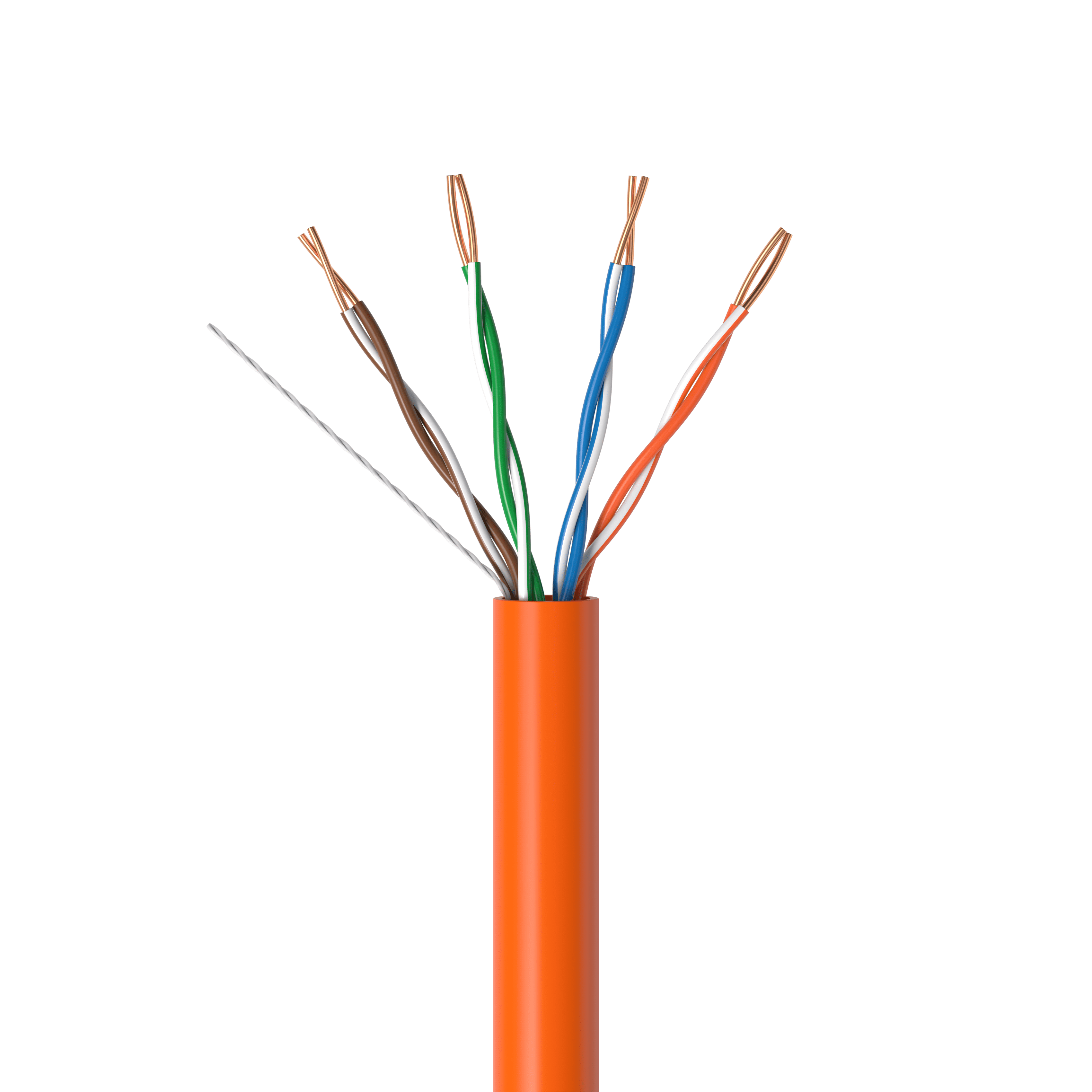 Cables Direct Online 1000ft Cat5e Ethernet Cable – 24AWG Solid CCA, UTP, Unshielded, 350MHz, LAN Network Wire, Pull Box, RJ45 Compatible, Indoor Use, High-Speed Internet, Orange