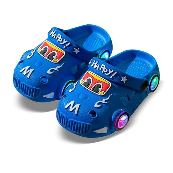 WRTFVZA Kids Girls Boys Clogs Garden Shoes Toddler Slides Sandals Children Water Shower Beach Pool Slippers Indoor Outdoor 5-6 Years #Blue