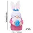 thumbnail image 4 of Gnomo de peluche de conejito elfo de Pascua, muñeco de peluche sin rostro hecho a mano, regalo de Pascua para niños, mujeres y hombres, decoración primaveral para el hogar., 4 of 9