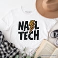 thumbnail image 6 of Nail Tech Leopard Lightning T-Shirt, Retro Stylist Tee, 6 of 6
