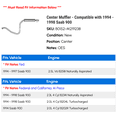 thumbnail image 2 of Center Muffler - Compatible with 1994 - 1998 Saab 900 1995 1996 1997, 2 of 2