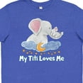 thumbnail image 4 of Inktastic My Titi Loves Me Cute Elephants Clouds Moon and Stars Youth T-Shirt, 4 of 5