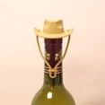 thumbnail image 2 of Injueey Tapón de botella de vino divertido con forma de sombrero de vaquero, único y práctico tapón de silicona para vino con forma de Cocina y Comedor mi, 2 of 6