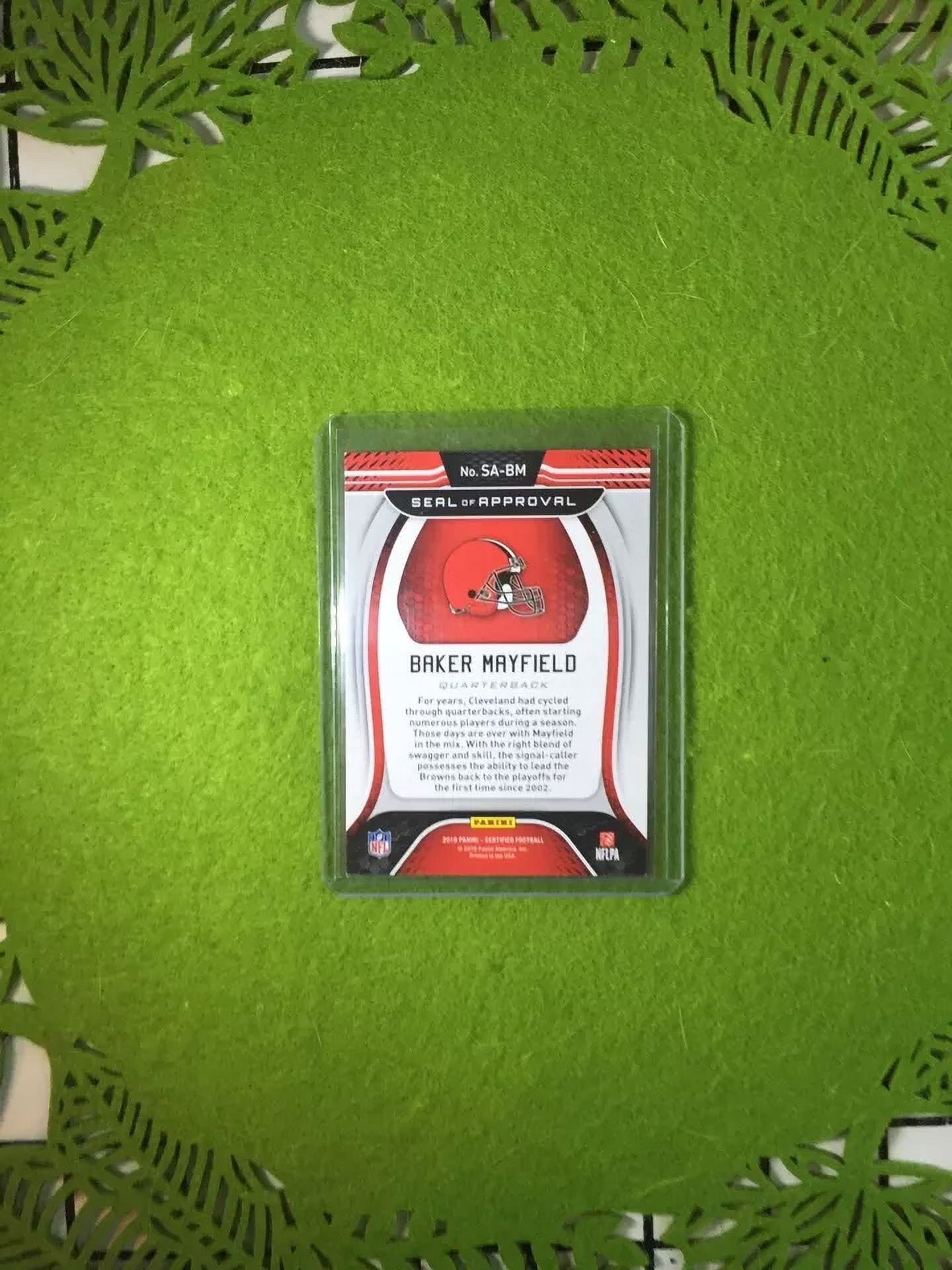 BAKER MAYFIELD PRIZM CARD JERSEY #6 BROWNS REFRACTOR SP 2019 Certified Football