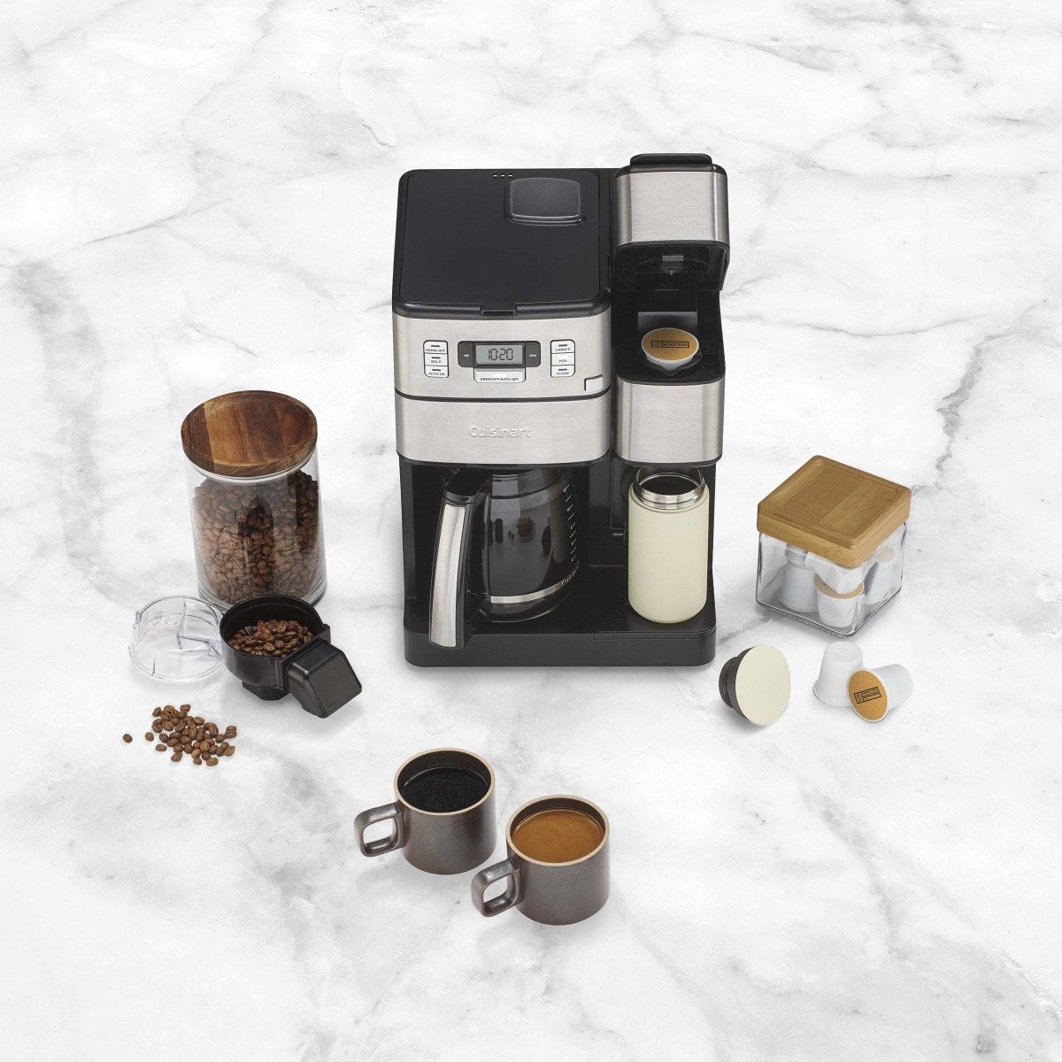Cuisinart SS-GB1 Coffee Center Grind and Brew Plus, Built-in Coffee  Grinder, Coffeemaker and Single-Serve Brewer with 6oz, 8oz and 10oz Serving  Size