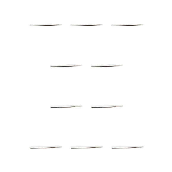 Seitruly Pinzas para pestañas, pinzas para cejas de punta recta antiestática de acero inoxidable, suministros para pestañas resistentes al desgaste once 10piezas Seitruly CBP367196