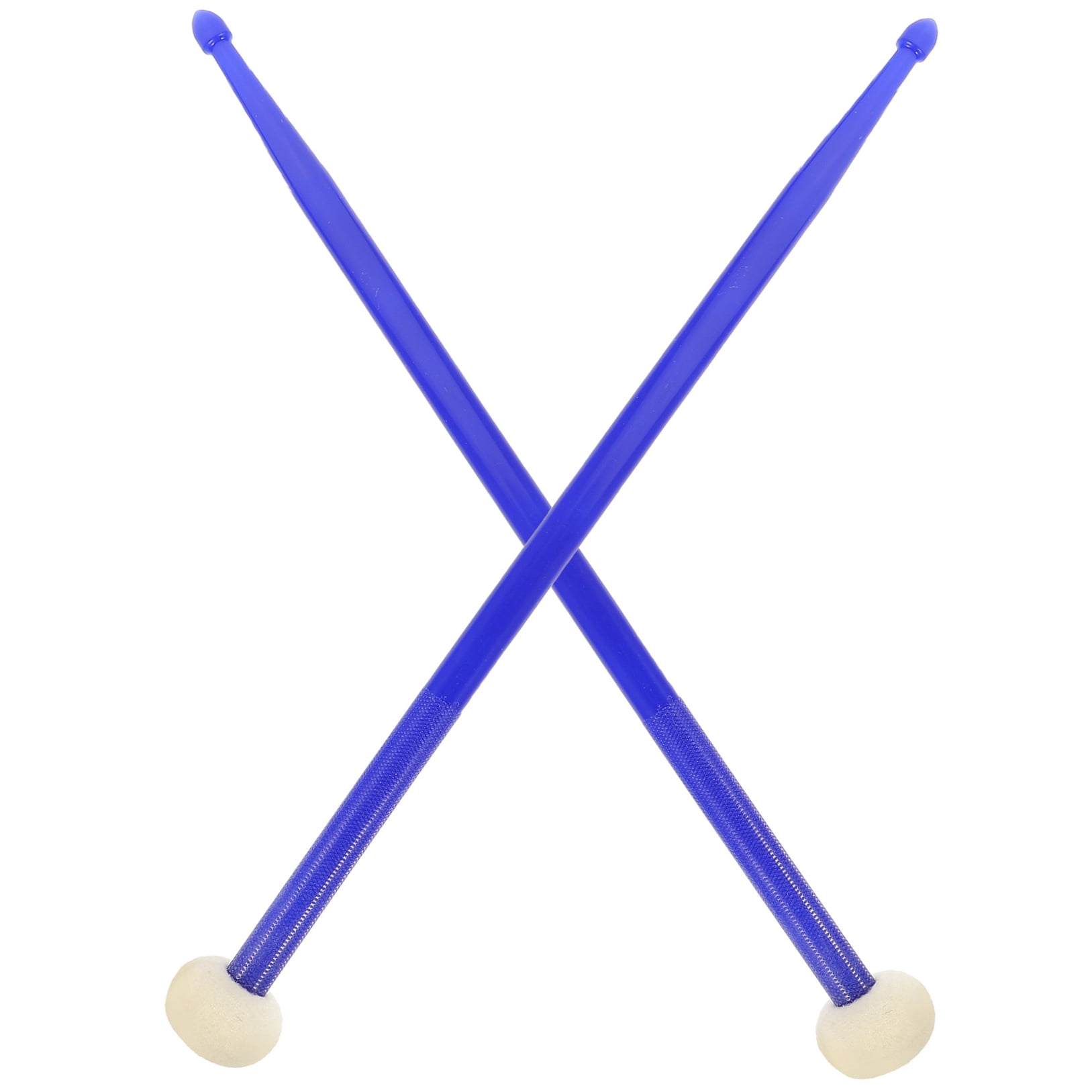 RENACLIPY Dark Double-Ended Drumsticks with Nylon and Felt Tips, 1 Pair for Versatile Drum Playing