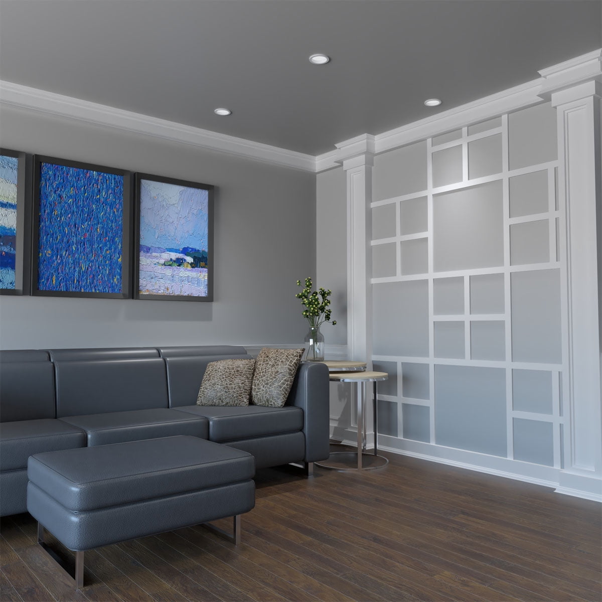 Large Burnett Decorative Fretwork Wall Panels in Architectural Grade PVC