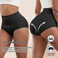 thumbnail image 2 of Xucatan Women's High Waisted Shapewear Panties, Hip Lift Crossband Tummy Control Underwear, Breathable Lightweight Ladies Body Shapers, Stretchy Nylon Feminine Briefs Gift, 2 of 4
