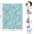 thumbnail image 4 of Pioneer Flower Floral Print Pattern Blanket,Comfortable Soft Lamb Wool Throw Blanket,All Season,Warm Lightweight Blankets for Sofa Bed Couch Living Room Chair,30"x40", 4 of 4