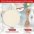 thumbnail image 2 of 50 PCS Wooden Christmas Ornaments Wooden Christmas Ornaments, 2 of 5
