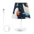 thumbnail image 2 of Ducks Flowers Water Lily LED Desk Lamp Table Lamp USB Bedside Nightstand Small Lamp for Bedroom Living Room Kids Room, 2 of 8