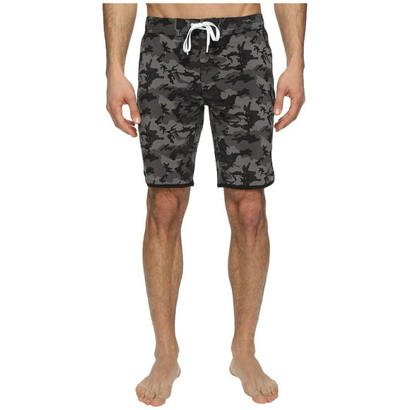 2(X)IST Men's Slim Board Short Jogger, Camo/Black, X-Large