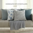thumbnail image 4 of Noble Linens 2-Pack Cotton Slub Decor Throw Pillows - Jacobean Navy, 4 of 4