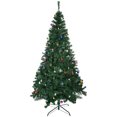 thumbnail image 1 of HOMCOM 7FT Christmas Tree Leaf Holiday Seasonal Indoor Metal Stand, 1 of 10