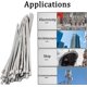thumbnail image 5 of 50 Pieces Stainless Steel Cable Ties, 300mm4.6mm Stainless Steel Cable Ties, Stainless Steel Cable Ties For Exhaust Winding, Bundled Cables, Maintain, 5 of 5