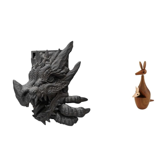 Luzkey Bookend Animal Figurine Statue Decorative Book Support Home Decor Book Holder Book End Book Stopper for Bookshelf Living Room Cabinet Party Favor Funn