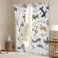 thumbnail image 3 of Castle Fairy Cartoon Plane Black Out Curtains for Boys Girls,Kawaii Aircraft Curtains Pack of 2 (42x63 Each),Transportation Theme Bedroom Curtains,Ultra Soft Home Decor, 3 of 6