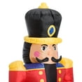 Outsunny Christmas Inflatable Nutcracker Soldier with LED Lights for