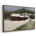 thumbnail image 3 of Winter Homestead II - Framed Gallery Wrapped Holiday Canvas - 17 x 25 - Rosewood Frame, 3 of 8