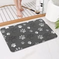 thumbnail image 4 of Grey Dog Paw Footprint Bathroom Rugs Mat,Non Slip Microfiber Bathroom Rug,Rubber Backing,Soft Bathroom Mats for Bathroom Floor,Tub and Shower,17x27in(43x68cm), 4 of 5