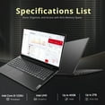 thumbnail image 2 of LENOVO V15 Gen 3 Laptop, 15.6" FHD Display, Intel Core i5-1235U, 40GB RAM, 1TB SSD, Webcam, HDMI, RJ45, Wi-Fi, Numeric Keypad, Windows 11 Home, Black, 2 of 5