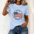 thumbnail image 6 of Qingpeng 4th of July Patriotic T Shirts for Women Summer Star Print Shirts Women's Independence Day Short Sleeve Casual Tee Tops, 6 of 6