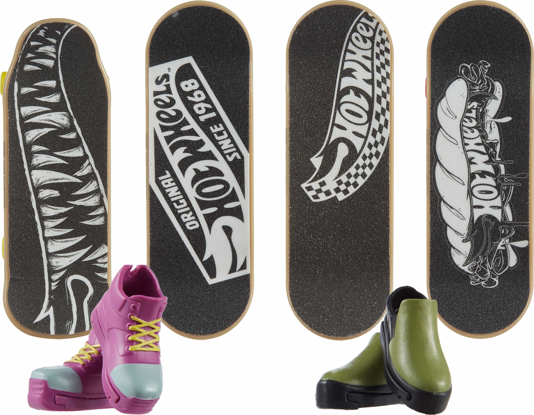 Hot Wheels Skate Tony Hawk Fingerboards & Skate Shoes Multipack (Styles May Vary)