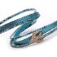 thumbnail image 3 of Joyería de pulsera con hebilla de cuero PU con diamantes de imitación en forma de avión a la moda (azul cielo), 3 of 3