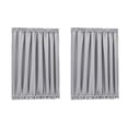 thumbnail image 5 of French Door Curtains for Small Window, Rod Pocket Short Front Sidelight Curtain, 2 Panel (Pale Gray, W 52 inch x L 72 inch), 5 of 5