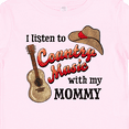 thumbnail image 4 of Inktastic I Listen to Country Music with My Mommy with Guitar and Hat Boys or Girls Baby T-Shirt, 4 of 5
