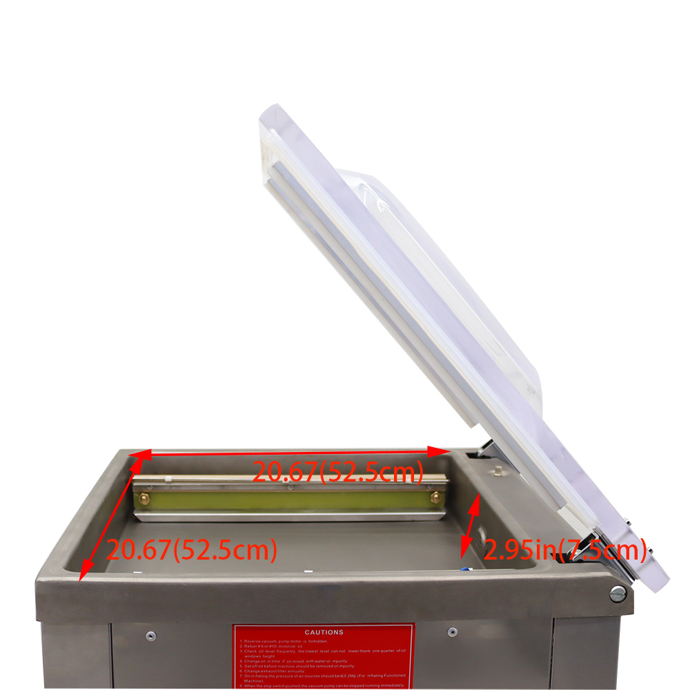 Vacuum Sealing Packaging Machine Single Chamber Stainless Steel Commercial 110V 900W