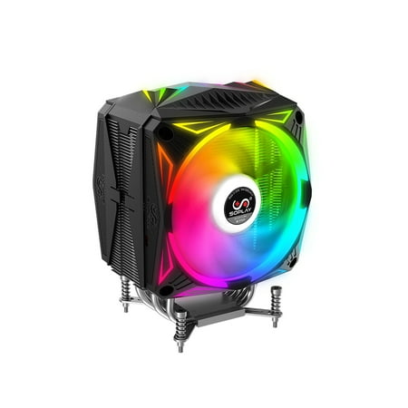 SOPLAY RGB 4PIN PWM Colorful Computer Case Fan Cooler Radiator Hydraulic Bearing Support 5V (Best Gaming Computer Case For The Money)